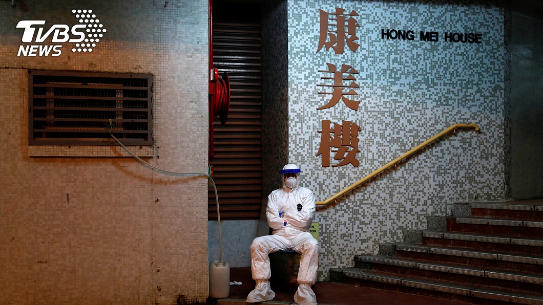 香港住宅大樓疑似爆出新冠肺炎社區感染。(圖／達志影像路透社)