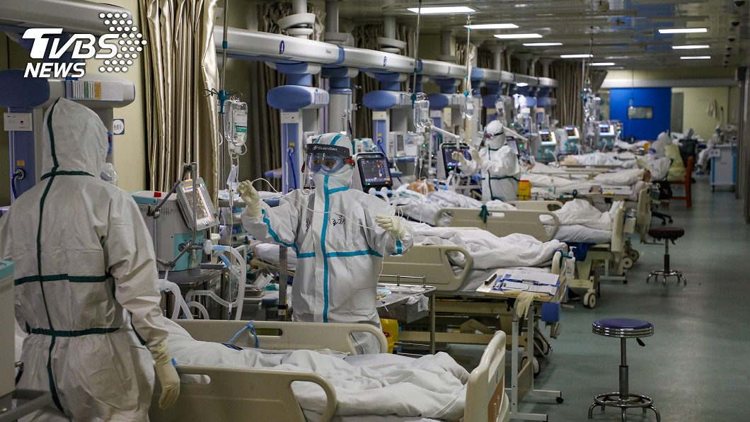 湖北省武漢市指定醫院的重症監護病房。(圖／達志影像路透社)