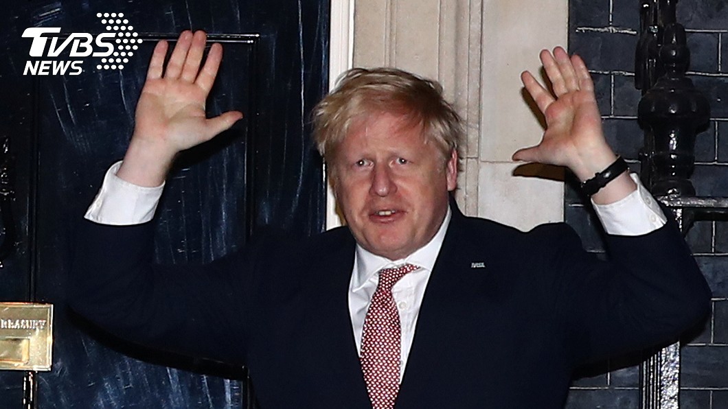 英國首相強生確診新冠肺炎。(圖／達志影像路透社)