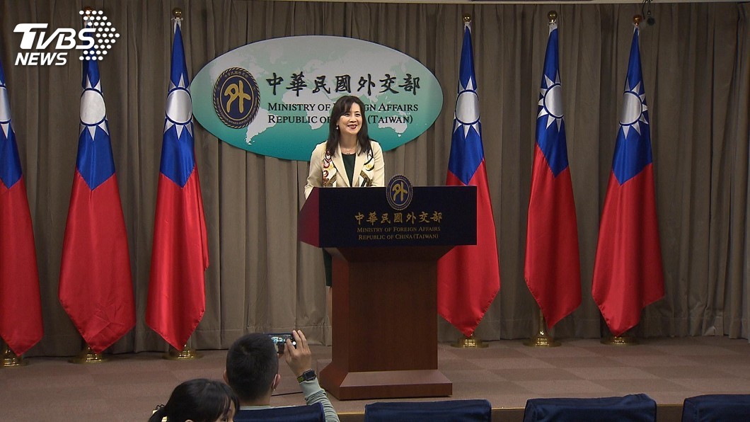 外交部發言人歐江安31日證實日本願意台灣人搭乘包機撤離印度。（圖／TVBS）