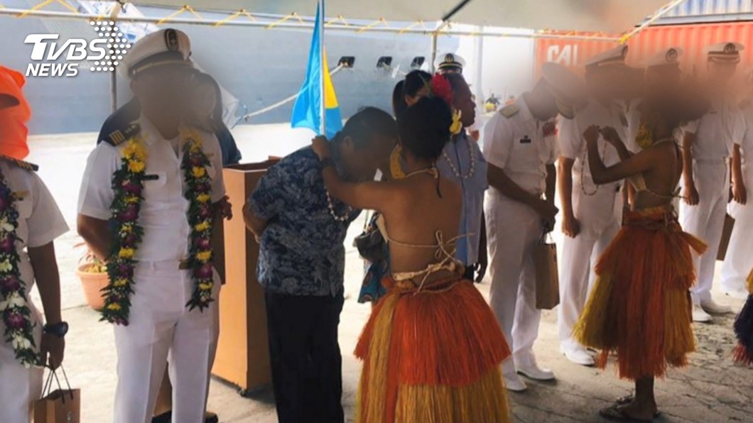 我國海軍敦睦艦隊上月出訪帛琉。(圖／TVBS資料畫面)