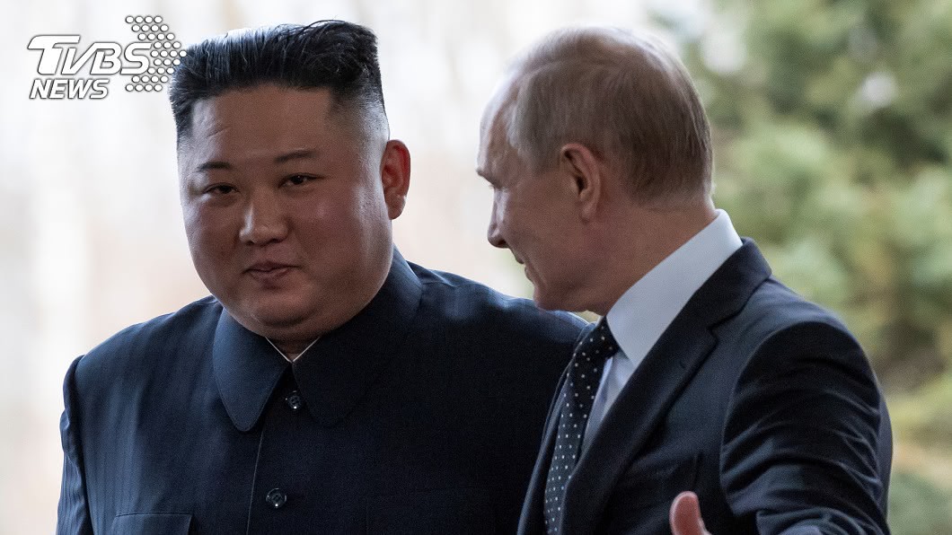 圖為北韓領導人金正恩(左)及俄羅斯總統普丁。(圖／達志影像路透社)