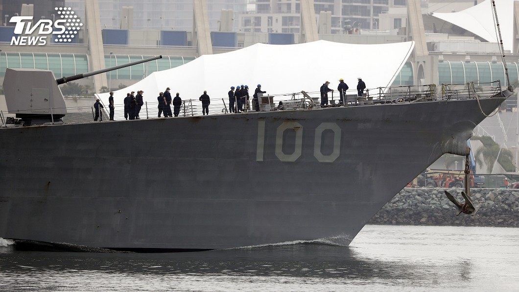 圖／達志影像美聯社 美第2艘染疫軍艦紀德號　進聖地牙哥港口消毒隔離