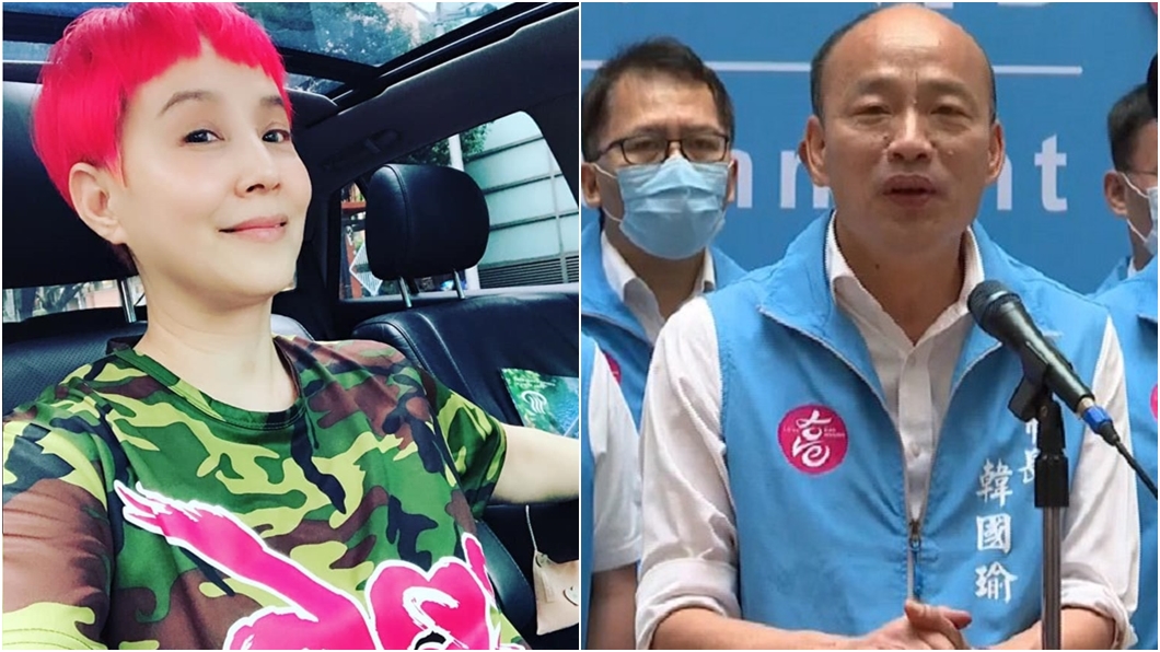 女星李明依(左圖);高雄市長韓國瑜(又圖)。(圖/翻攝自李明依臉書、TVBS資料畫面) 高雄罷韓過關! 女星批「充滿仇恨的城市」