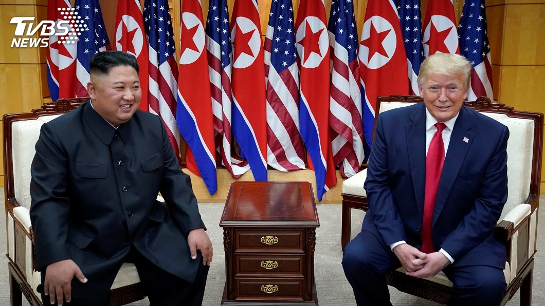 北韓領導人金正恩與美國總統川普。（圖／達志影像路透社）