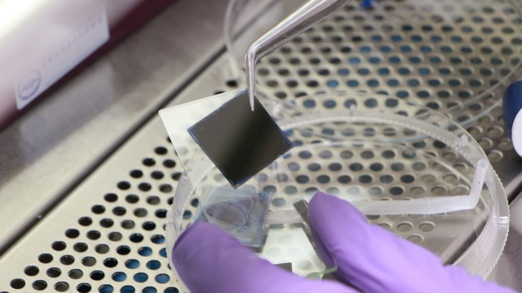 成大材料系教授廖峻德團隊研發以奈米陷阱概念捕捉病毒，1分鐘就可快篩出新型冠狀病毒。（圖／成大提供）