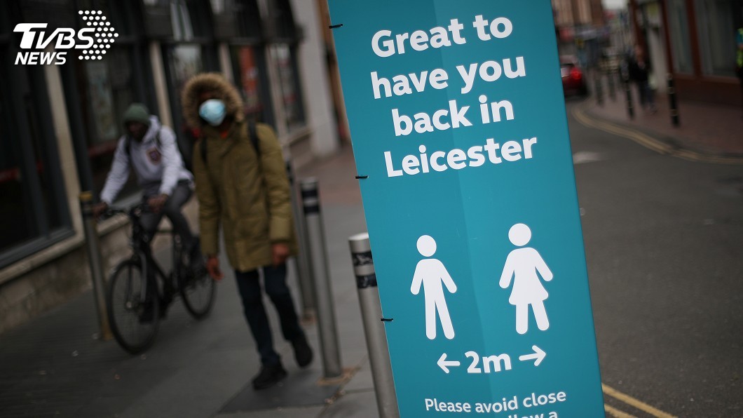 英國中部城市列斯特的2019冠狀病毒疾病確診人數飆高。（圖／達志影像路透社）