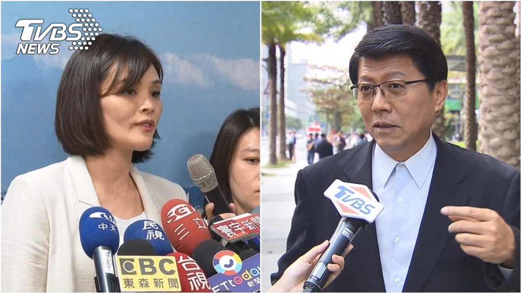 國民黨高雄市長補選參選人李眉蓁（左）、台南市議員謝龍介（右）。（圖／TVBS資料畫面）