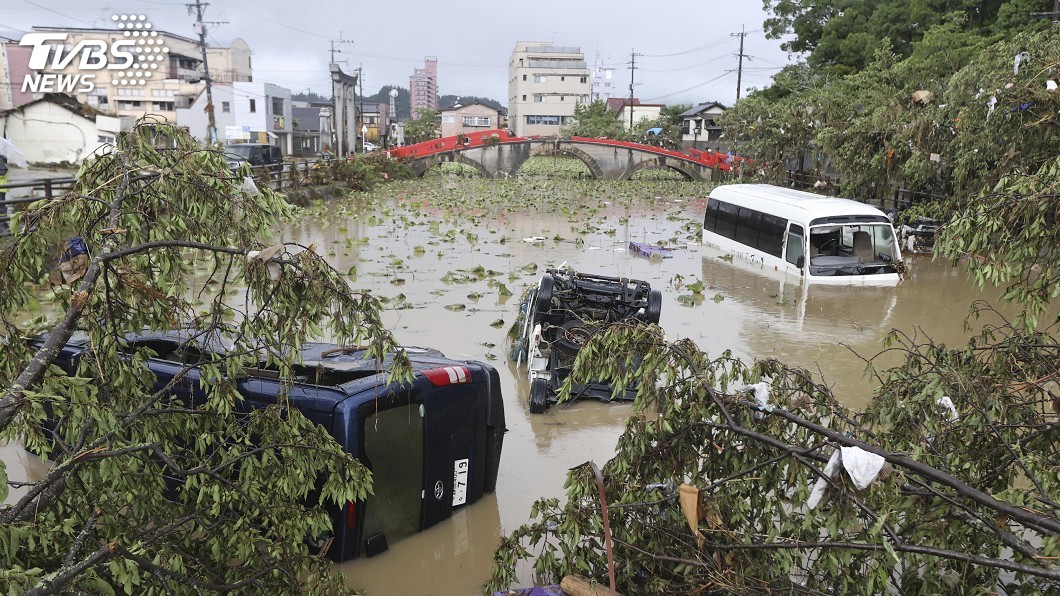 日本熊本縣受豪雨重創。（圖／達志影像美聯社）