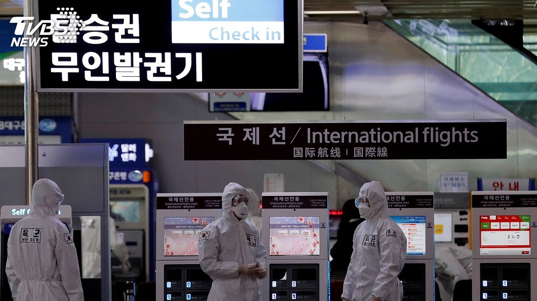 韓國境外感染案例多於社區感染。（圖／達志影像路透社）