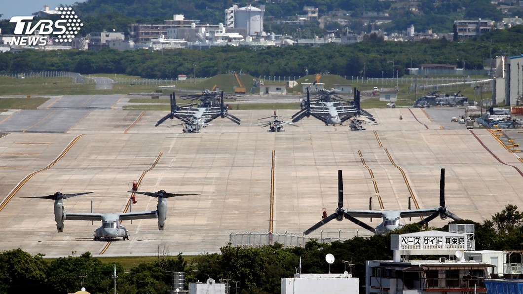 駐日本沖繩美軍普天間機場爆發群聚感染2019冠狀病毒疾病，今天再新增32例確診病例。（圖／達志影像路透社）