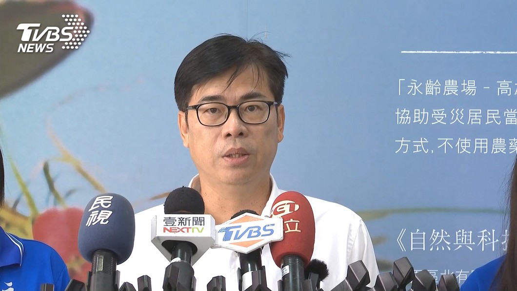 民進黨高市長補選參選人陳其邁。（圖／TVBS）