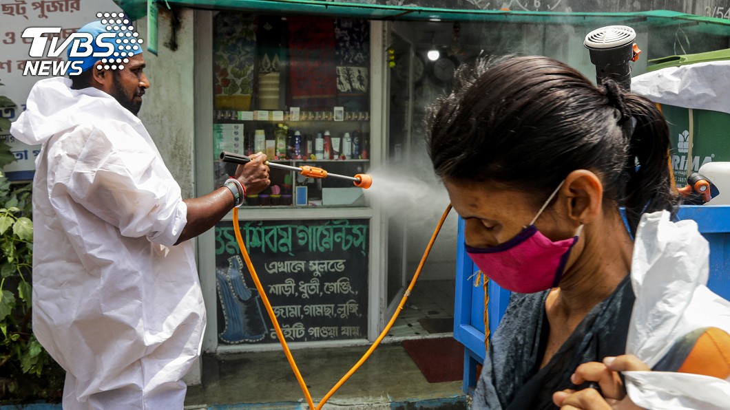 印度是亞洲新冠肺炎疫情最嚴峻的國家。（圖／達志影像美聯社）