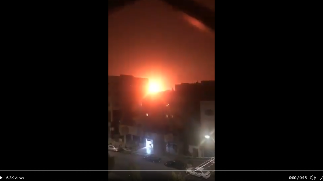 約旦首都郊區驚傳連環大爆炸。（圖／翻攝自《Arab News》Twitter）