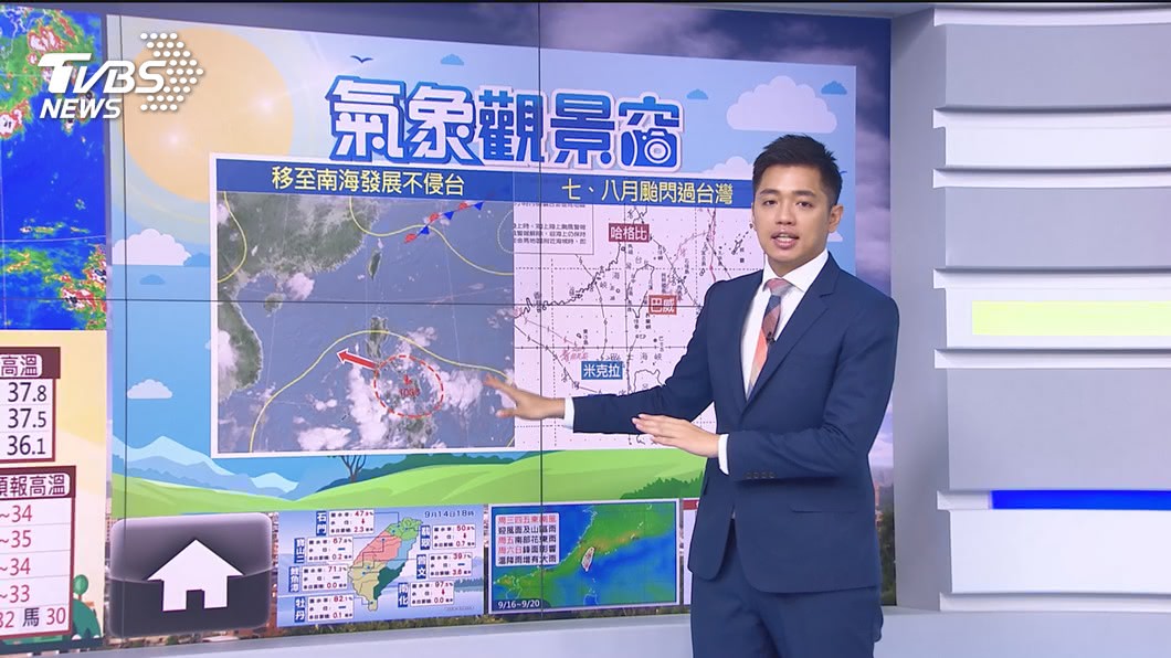 Photo/TVBS Autumn Tiger is coming!  Sunny and sultry everywhere in the afternoon, thunderstorm in the mountains