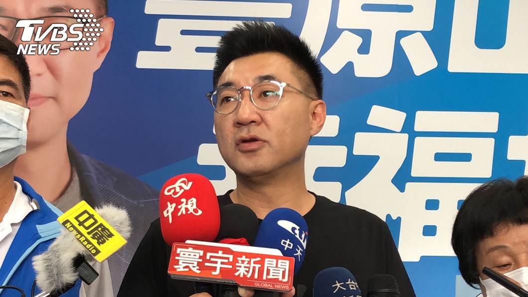 國民黨主席江啟臣表示，對兩岸情勢惡化感到憂心。（圖／中央社）