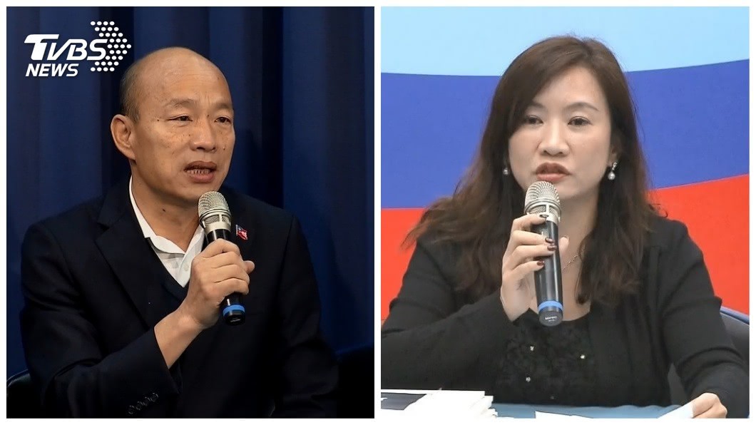 外界傳出韓國瑜有意要參選台北市長，他的子弟兵王淺秋回應：空穴來風。（合成圖／TVBS資料畫面）