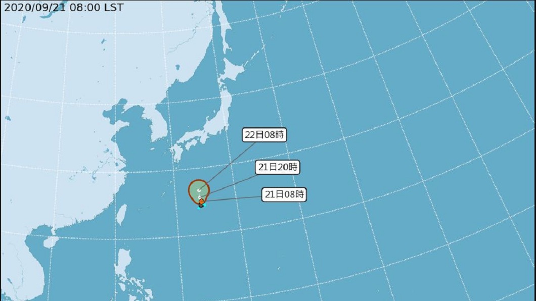 今年第12號颱風白海豚正式生成。（圖／翻攝自中央氣象局）