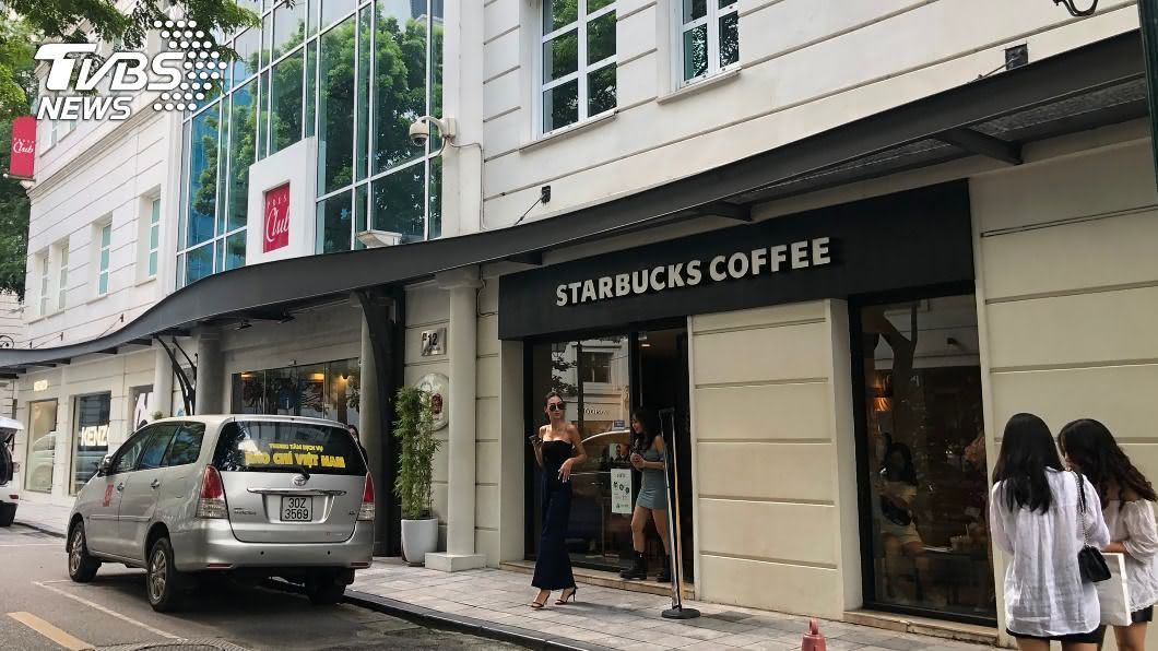 星巴克在咖啡王國越南的地位只能居老三。（圖／中央社）