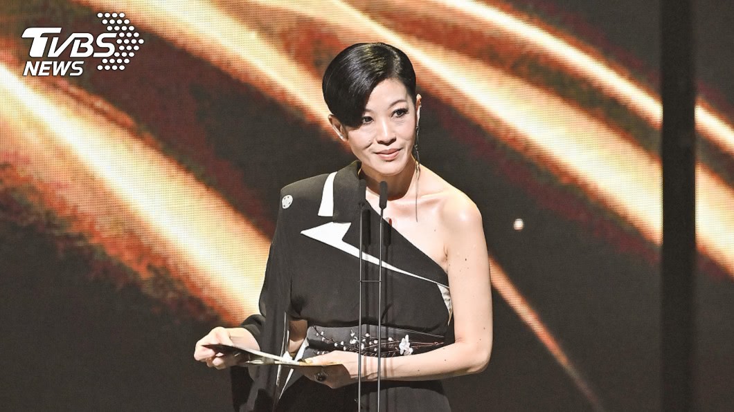 金曲獎最高收視落在陳珊妮頒發年度歌曲獎致詞。（圖／台視提供）