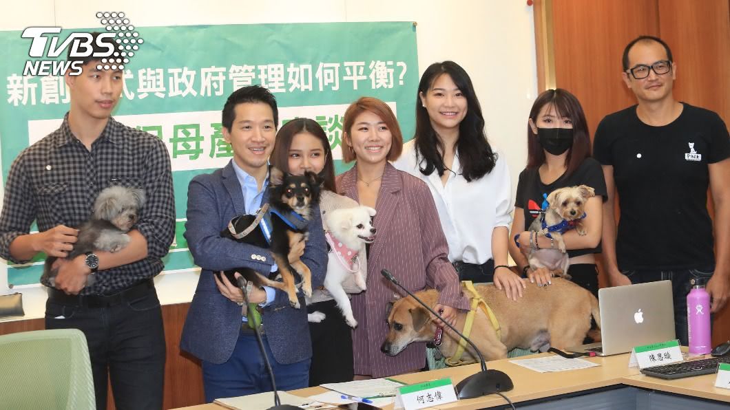 何志偉今（5）日在立法院舉辦「寵物保母產業座談會」。（圖／中央社）