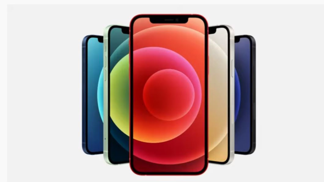 iPhone 12共有五種顏色。（圖／翻攝蘋果官網直播YouTube）