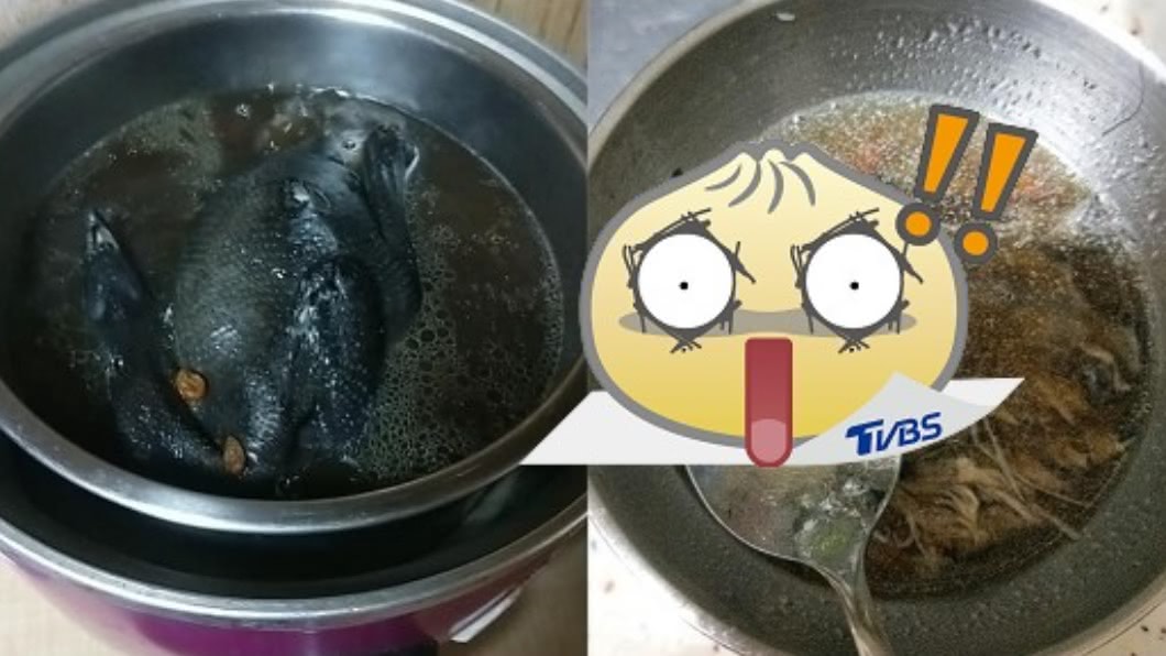 一名女子在雞湯中發現像蟲蛹的東西。（圖／翻攝自臉書社團我愛全聯-好物老實說）