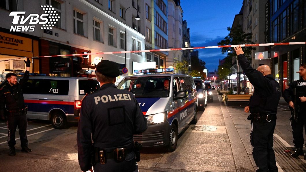 奧地利維也納昨晚發生重大槍擊案。（圖／達志影像路透社）