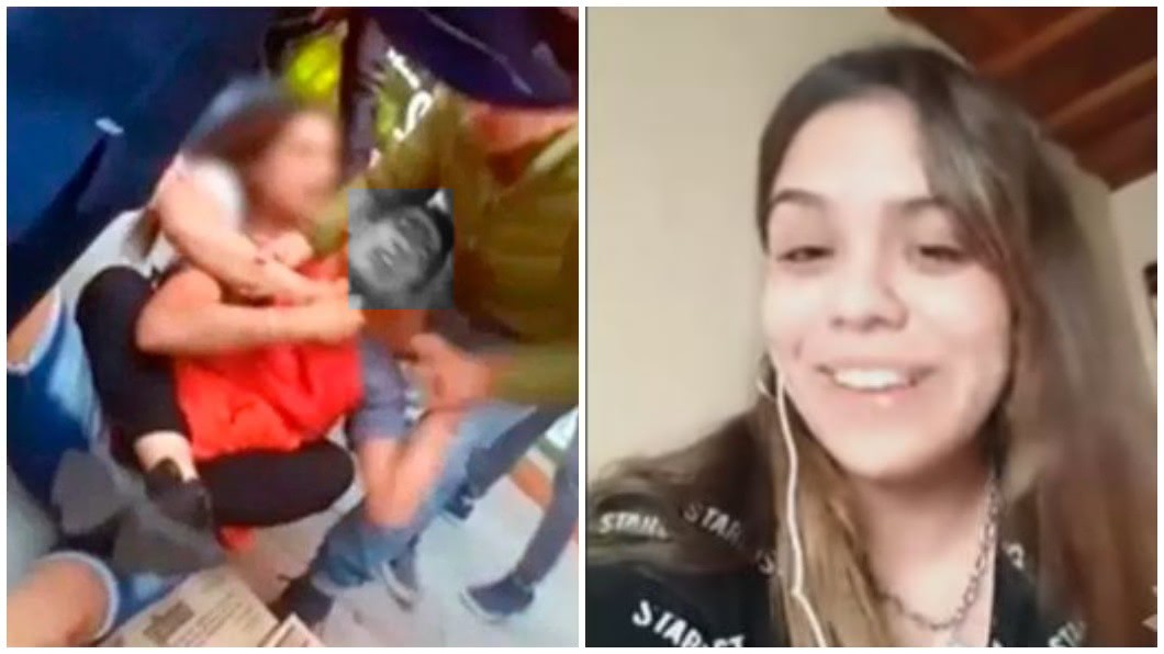 阿根廷一名歹徒日前當街試圖搶走女子手機，結果反遭對方打趴制伏。（圖／翻攝自YouTube）