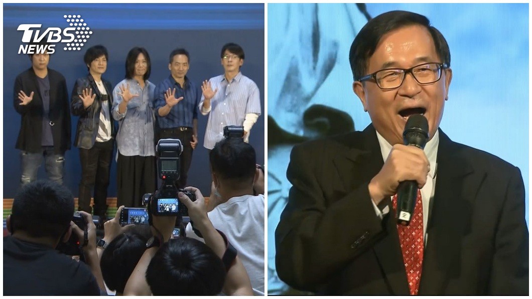 樂團五月天將在年底舉辦跨年演唱會，前總統陳水扁表示也很想參加。（合成圖／TVBS資料畫面）