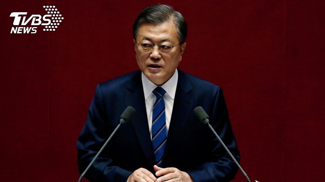 南韓總統文在寅支持率首次跌破4成。（圖／達志影像路透社）