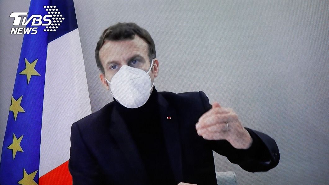 法國總統馬克宏染疫後將減少參與活動。（圖／達志影像路透社）