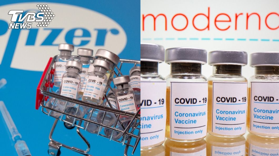 輝瑞、莫德納兩大藥廠進行疫苗測試。（合成圖／達志影像路透社）