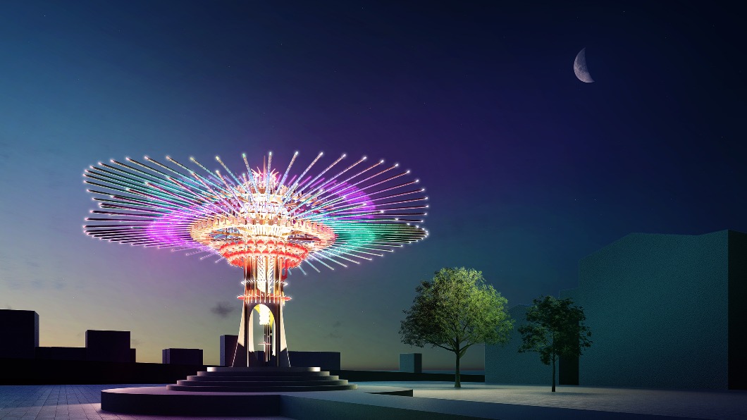 2021年燈會辦在新竹，以108根竹子打造「乘風逐光」主燈。（圖／翻攝自2021台灣燈會官網）