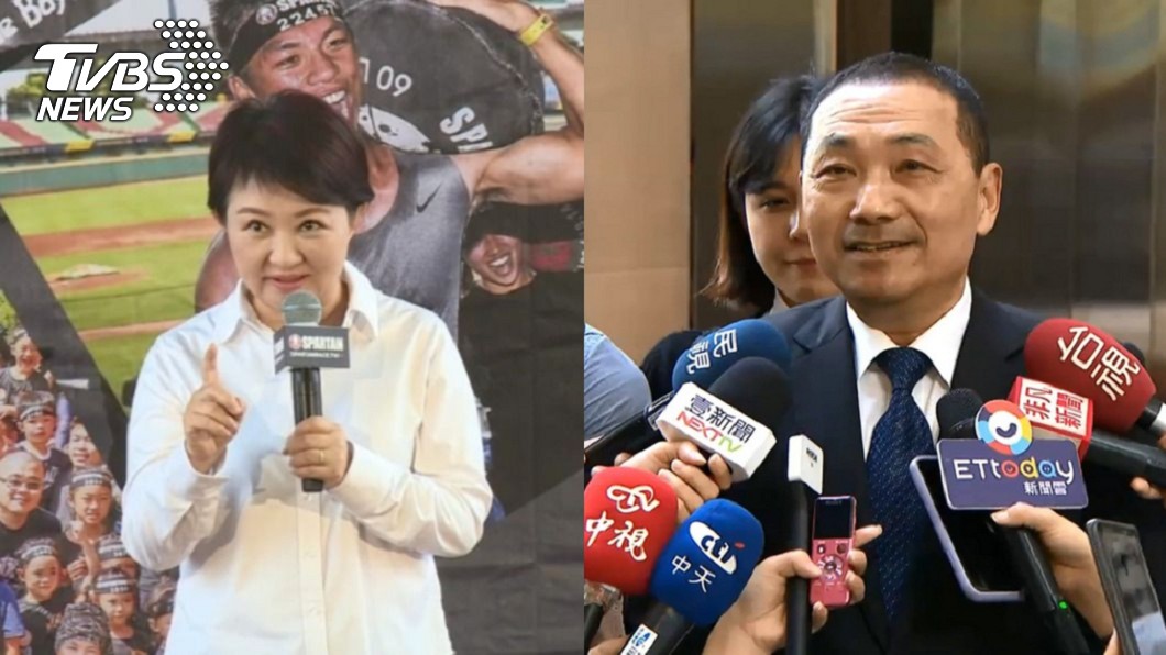 國民黨明天提名盧秀燕（左）、侯友宜（右）競選連任。（合成圖／TVBS資料畫面）