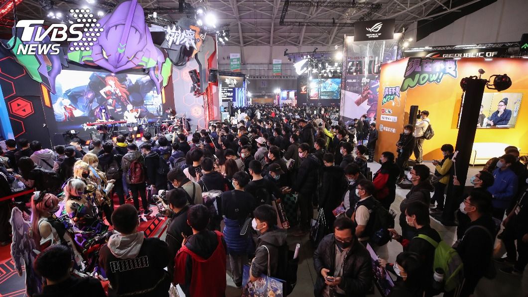 台北國際電玩展。（圖／中央社）