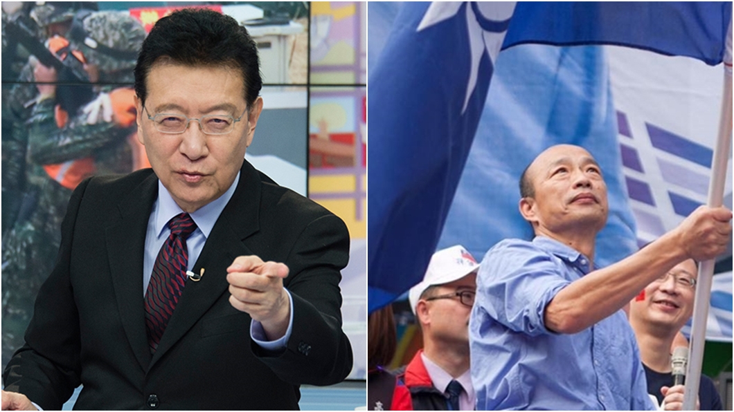 趙少康（左）曝韓國瑜勸他選黨主席。（圖／TVBS資料畫面、翻攝自韓國瑜臉書）