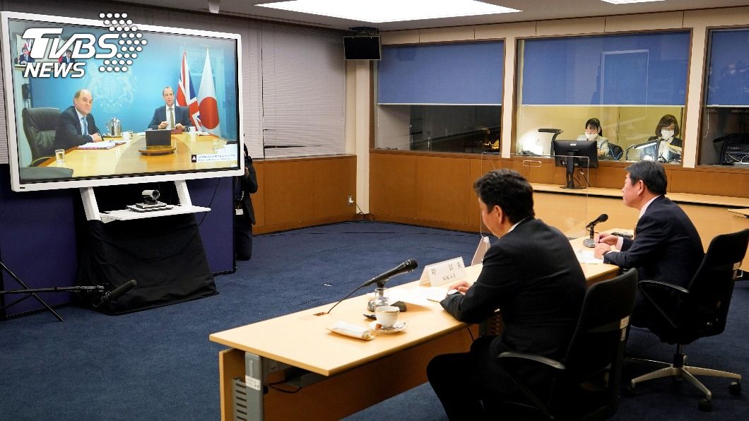 日本和英國的外交和國防首長舉行2+2視訊會議。（圖／達志影像路透社）