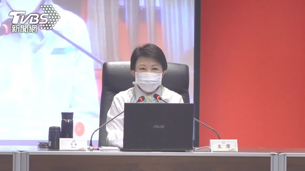 台中市長盧秀燕說明疫情。（圖／TVBS資料畫面）