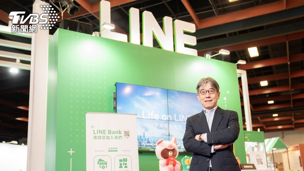 LINE Bank將於4/22日開業，圖為總經理黃以孟。（圖／中央社）