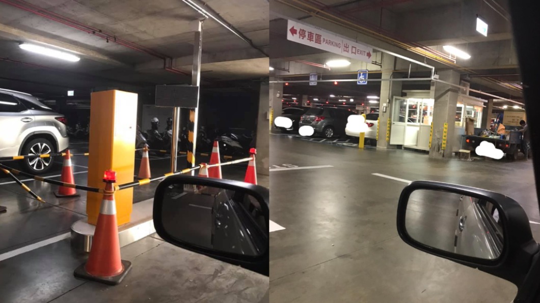 男子驚見好市多新竹店裝設車牌辨識收費機器與停車場管理亭。（圖／翻攝自「Costco好市多 商品經驗老實說」臉書）