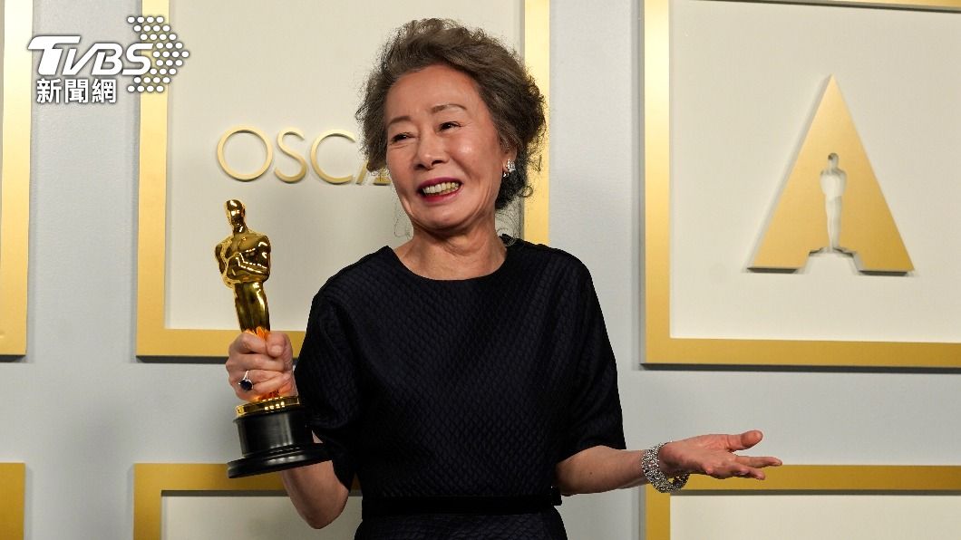 韓國演員尹汝貞以《夢想之地》獲頒最佳女配角獎。（圖／達志影像美聯社）