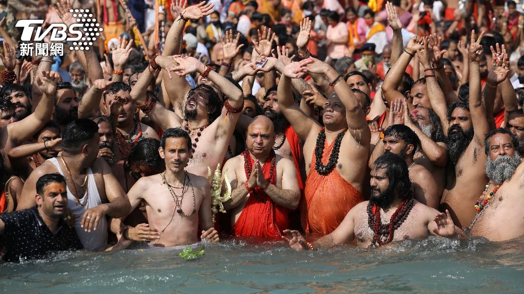 印度的大壺節是大型宗教活動。（圖／達志影像路透社）