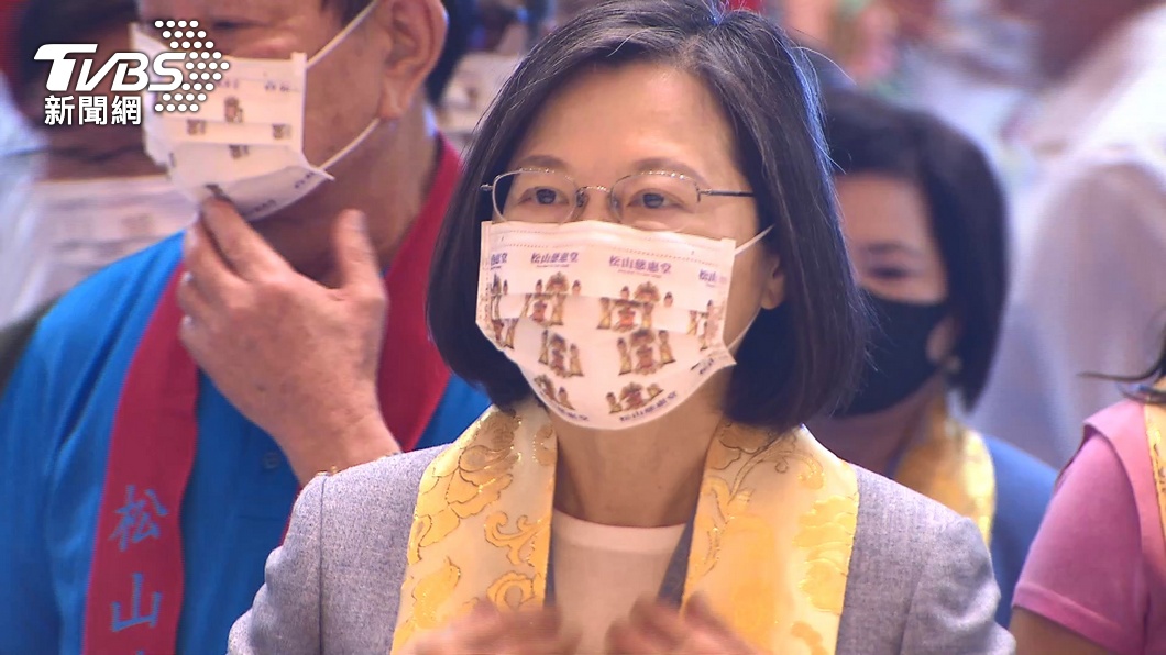 針對國內近日疫情升溫，總統蔡英文呼籲民眾落實防疫。（圖／TVBS）