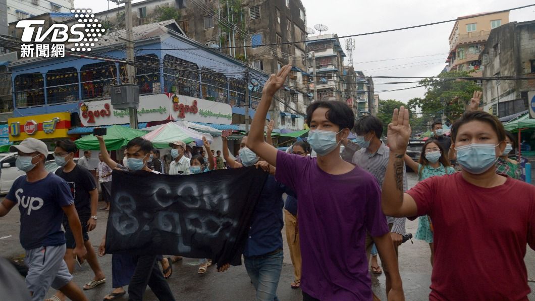 緬甸疫情升溫，政變後醫護罷工。（圖／達志影像美聯社）