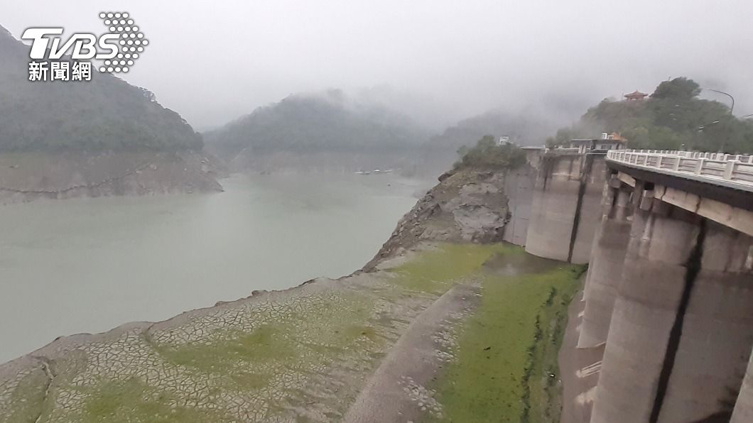 桃園降雨，石門水庫進帳。（圖／中央社）