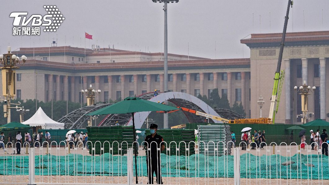 北京動員萬人排練慶典活動。（圖／達志影像美聯社）