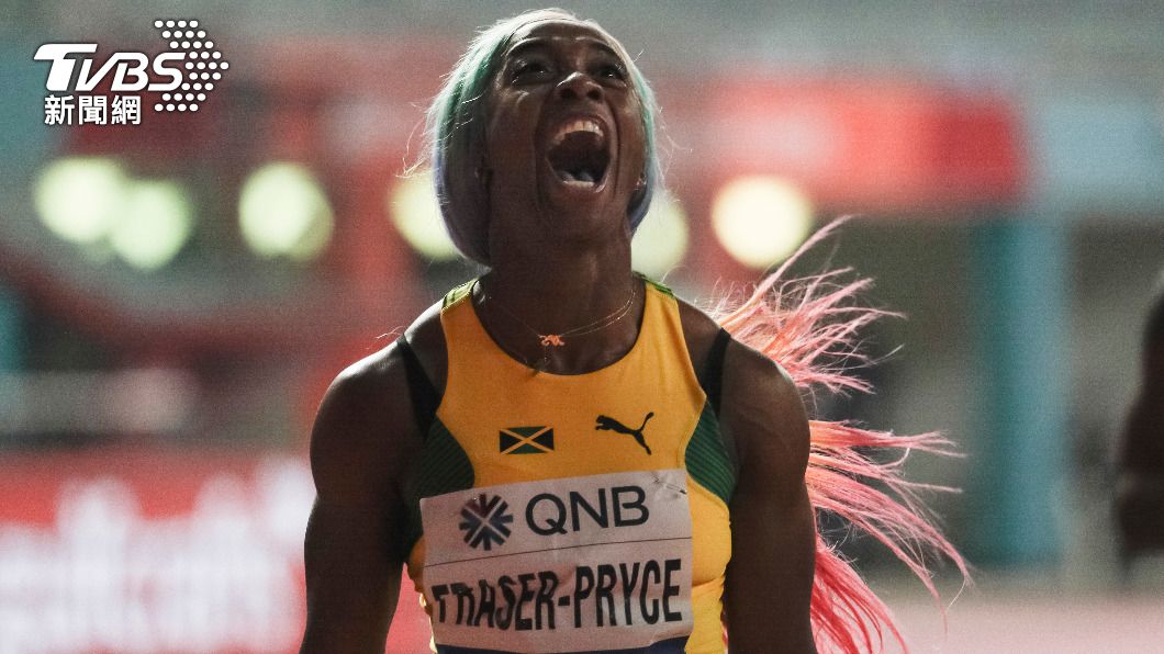 圖為2019年世界田徑錦標賽女子100公尺決賽畫面，當時牙買加短跑女將弗雷瑟普萊絲(Shelly-Ann Fraser-Pryce)以10秒71的成績勇奪金牌。（圖／達志影像美聯社資料照片）
