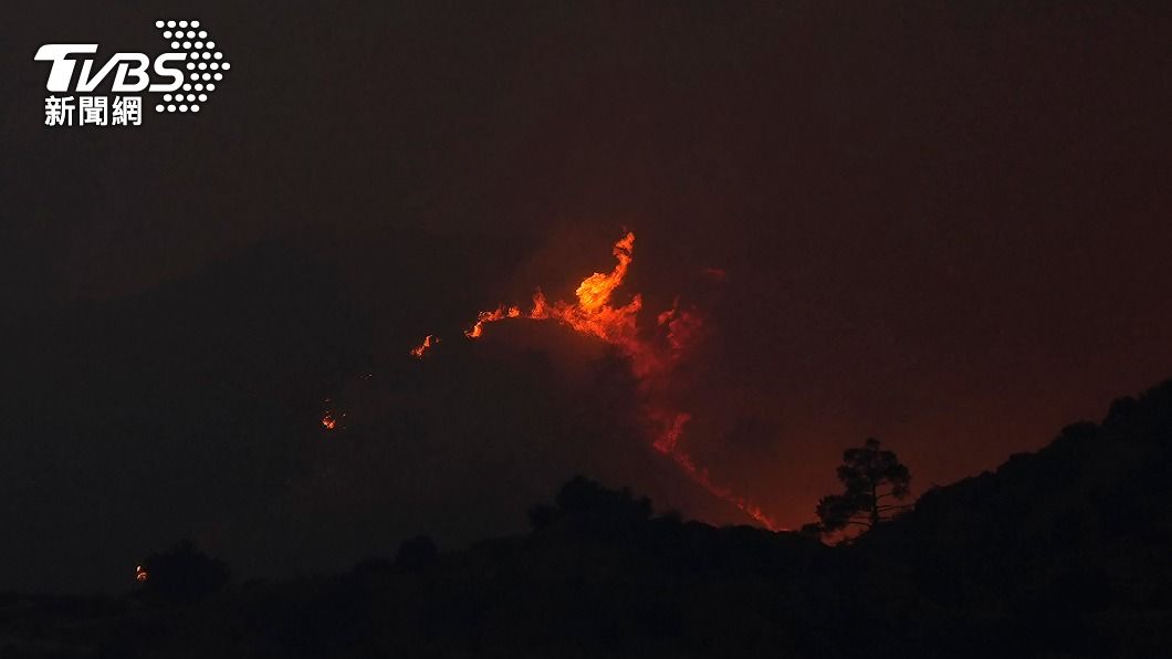 塞普勒斯國內發生嚴重森林大火。（圖／達志影像美聯社）
