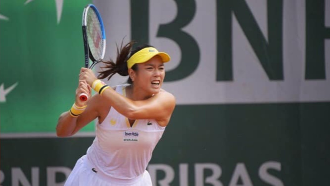 台灣網球女子雙打好手詹詠然擊敗羅馬尼亞前球后。（圖／翻攝自詹詠然臉書）